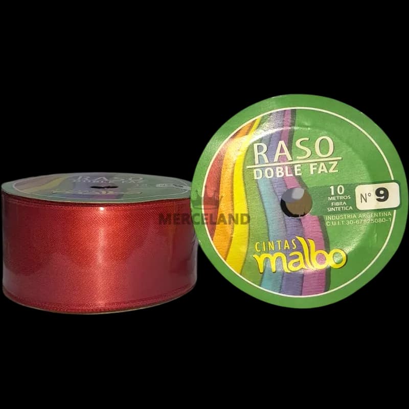 Cinta de Raso Doble Faz Malbo N° 9 - 10 metros - Imagen 2