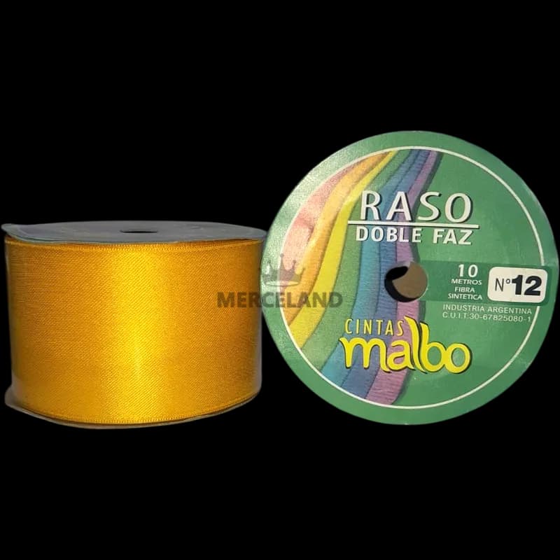 Cinta de Raso Doble Faz Malbo N° 12 - 10 metros - Imagen 2