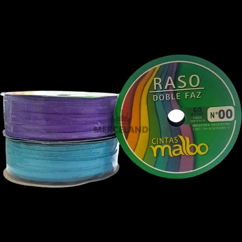 Cinta Raso N° 00 - 50 metros x 2 unidades