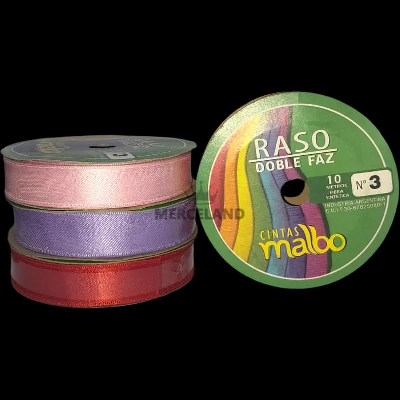 Cinta Raso N°3 x 10mts - 4 Unidades - Imagen 2