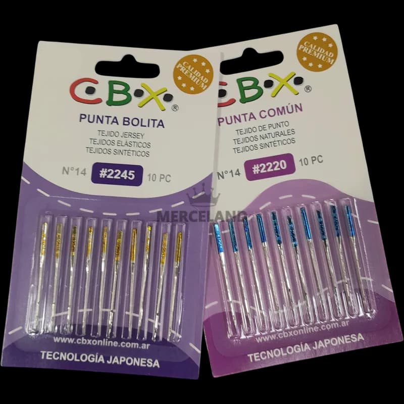 Agujas Máquina Familiar CBX - 10 pack de 10 unidades